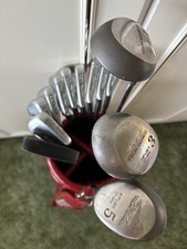 R/H Macgregor Set 2-10 Tourney Blades. Putter, Bag & 1/3/5 Tour Series 767 Woods