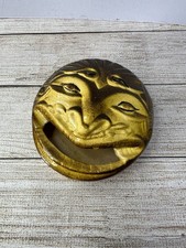 Unusual Vintage Grotesque Face Ceramic Ashtray, Curio, Demon, Imp Or Devil