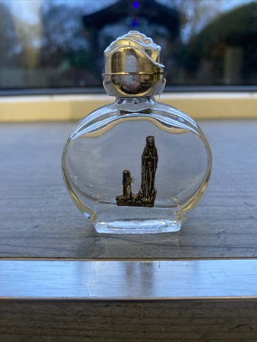 Glass holy water bottle - holy, 2.5”