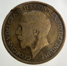 1915 George V Half-Penny Coin | Fair Grade