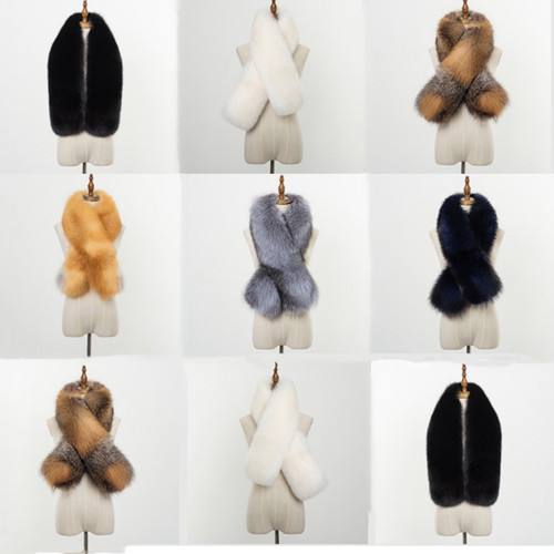 100 fox fur scarf cape - , /cape/