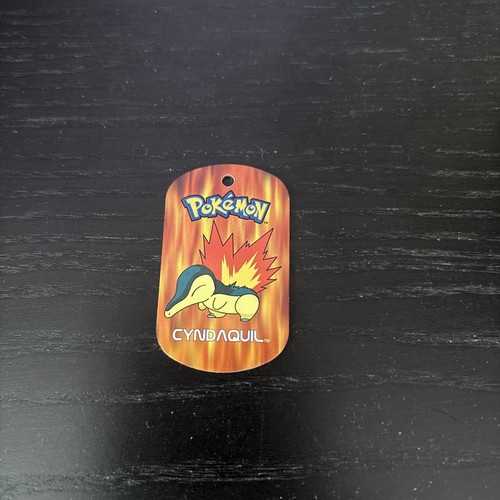 Pokemon cyndaquil metal tag - metal,