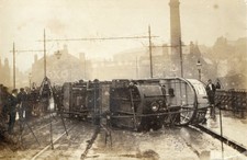 RP Disaster Postcard - Tram Crash, North Bridge, Halifax, Yorkshire, 1906.