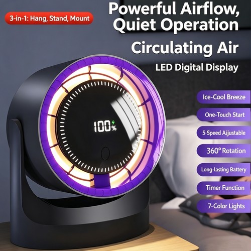 Portable bladeless cooling fan - portable,