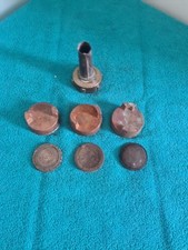 Vintage 1930s 2 Gallon Petrol Can Brass Caps And Pouring Spout Inc Leather Seals