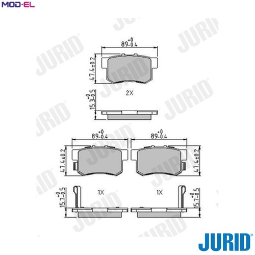 Brake pad set disc - disc,