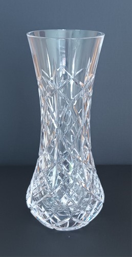 Cut glass vase - cut,