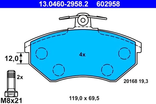 Disc brake pad set - brake,