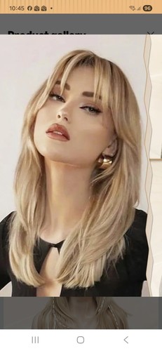 Long straight layered - long, blonde