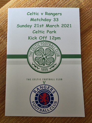 Celtic rangers 21st march - celtic,