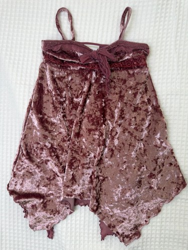 Dusty pink crushed velvet