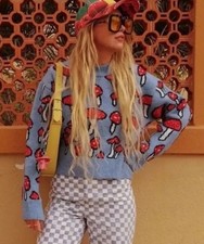 ZARA Chunky Mushroom Print