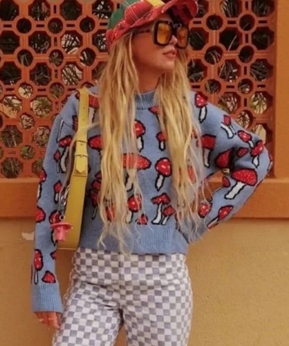 Zara chunky mushroom print - zara,