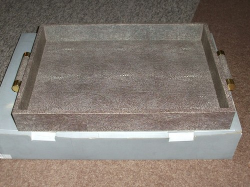 Shagreen rectangular serving - shagreen,