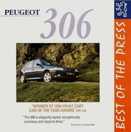 Peugeot 306 press reviews 1994 - peugeot,