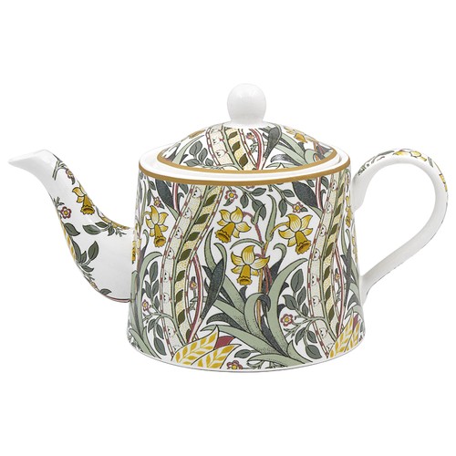Fine china teapot - china, daffodil