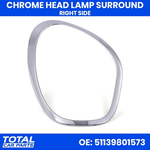 Chrome right front headlamp - right,