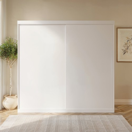 Large white sliding - white,