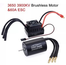 3650 2-3S 3900KV Brushless Motor 60A ESC for Tamiya Traxxas 1/10 RC Car