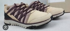 Clarks Ladies Tri trail  beige Combi LeatherSneakers Size UK 3.5 D / 36 