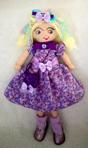 Rag doll tall blonde - doll, 18''
