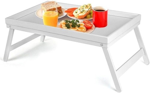 Bamboo wooden bed tray - bamboo,