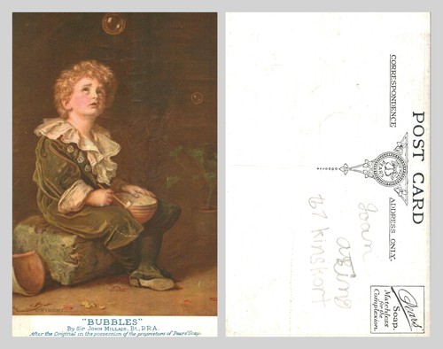 Vintage postcard bubbles by - vintage,
