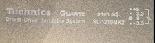 Technics 1210 MK2 Decalbadge