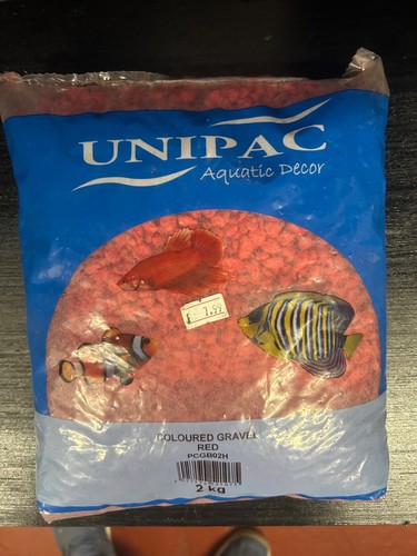 Aquarium gravel red unipack