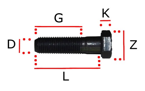 51mm bolt for stiga - 51mm, Ø