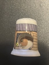 Birchcroft China Thimble -- Peep --RABBIT HUTCH - RABBIT
