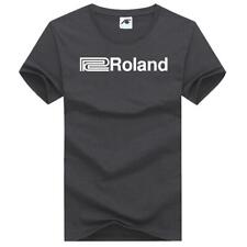 Men's Roland Printed T-Shirts Roland Logo Tee Shirt Crew Neck Summer Wear Tops