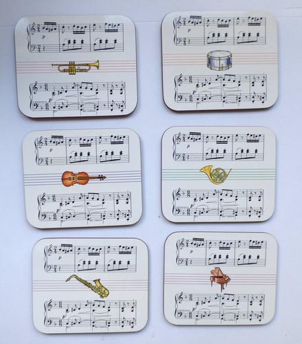 Set jason music coasters - 6,