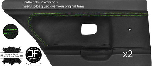 Green stitch rear door card - stitch,