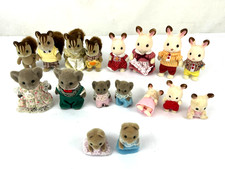 Tomy Sylvanian Families Bundle Squirrel Chocolate Rabbit Koala Seadog Baby Twins