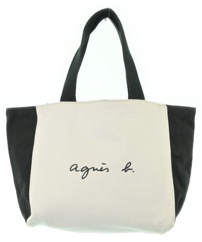 Agnes tote bags whitexblack - b.,