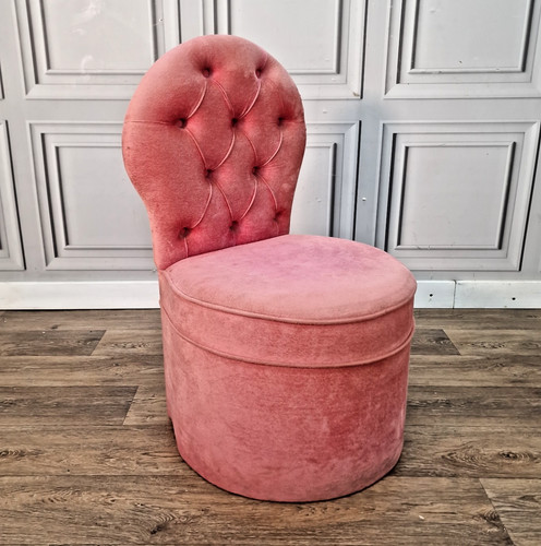 Vintage dressing chair pink - chair,