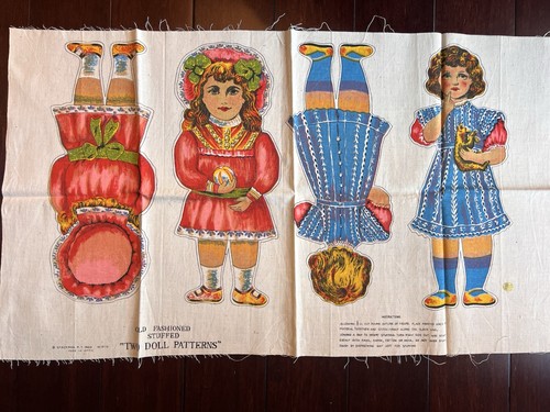 Old fashioned stuffed - two, doll