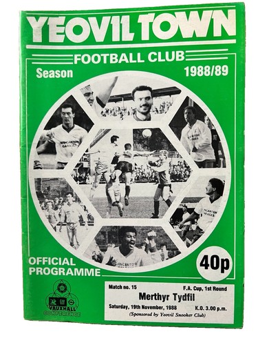 Yeovil town merthyr - 88/89, v.