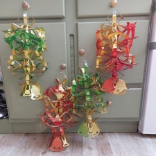 4xVintage Foil Hanging