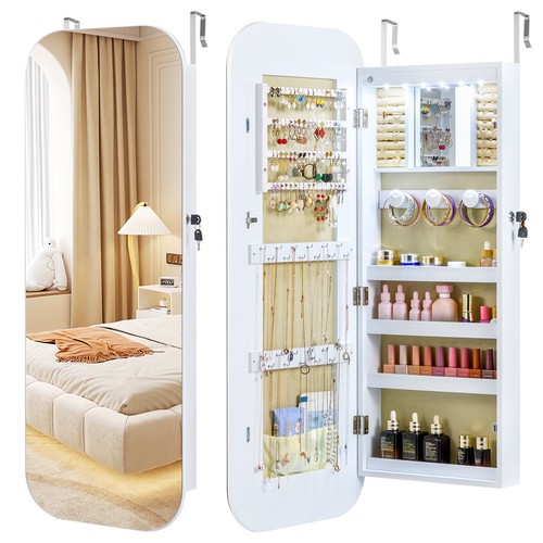 Jewelry armoire with - in,