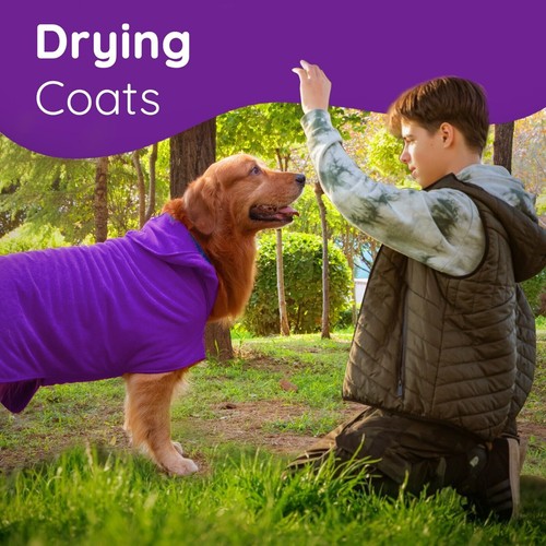 Dog bathrobe towel microfibre - dog,