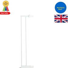 Lindam White 14cm Safety Gate Extension - Easy Pressure Mount Installation