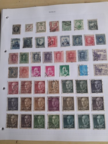 Spanish stamps album - spanish,