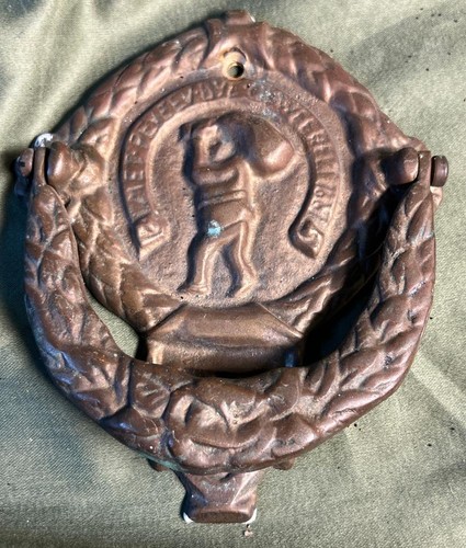 Old vintage cast brass metal - brass,
