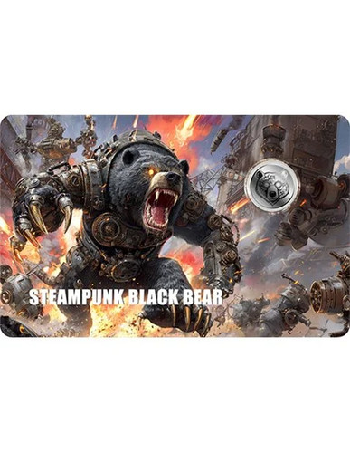 Steampunk black bear 1000 - 1/1000, oz