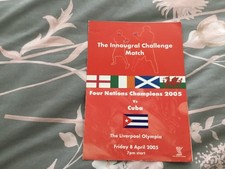 2005 FOUR NATIONS CHAMPIONS V CUBA BOXING PROGRAMME LIVERPOOL OLYMPIA
