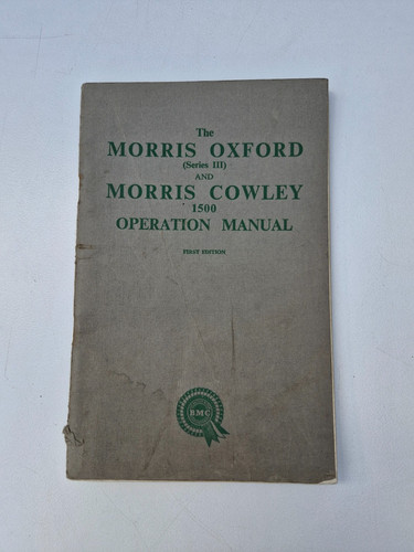 Morris oxford series iii - oxford,