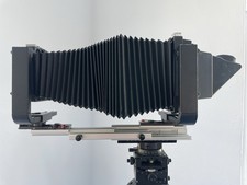 Linhof Technikardan 45S 4×5 Large Format Field Camera in box with accessories 