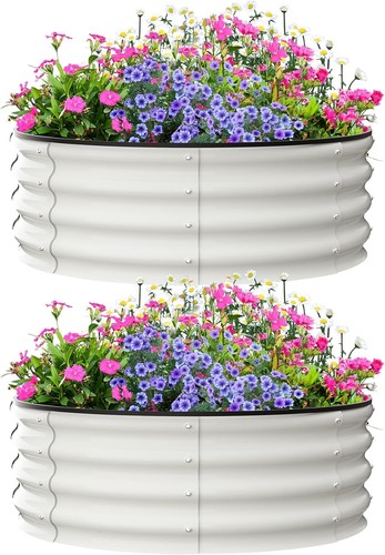 Set galvanized planter - galvanized,